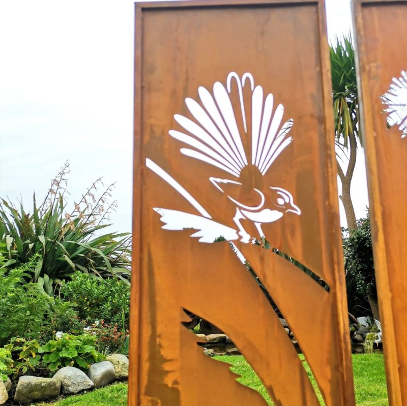 Fantail garden panel steel